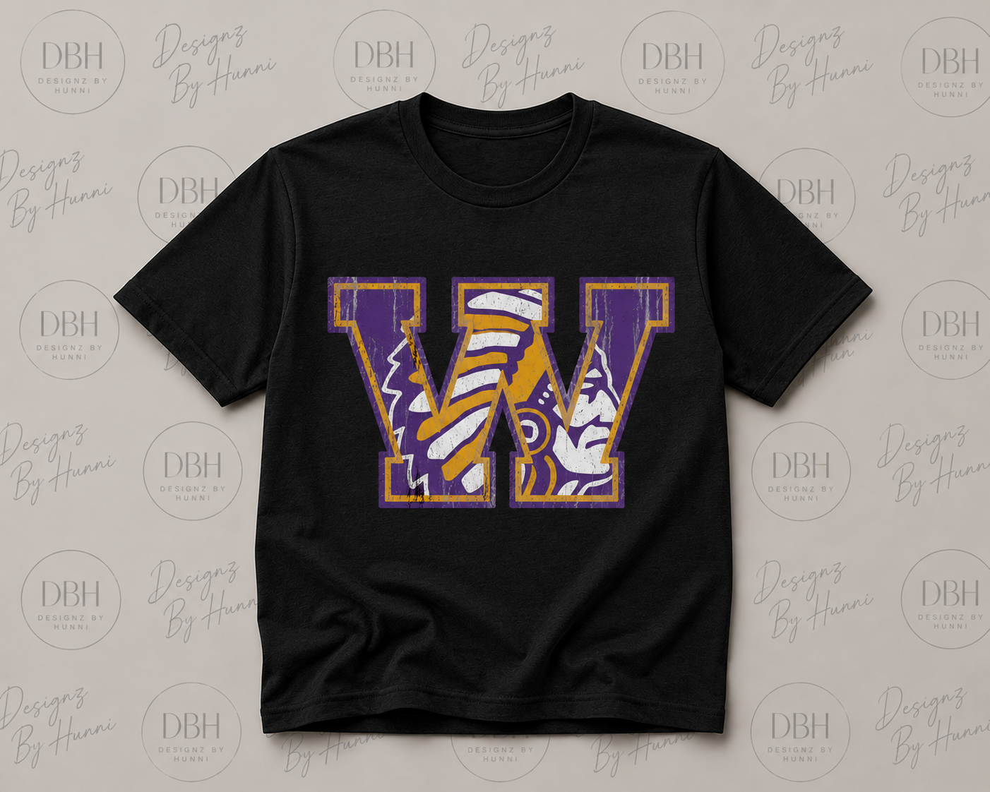 Distressed Warrior W T-Shirt
