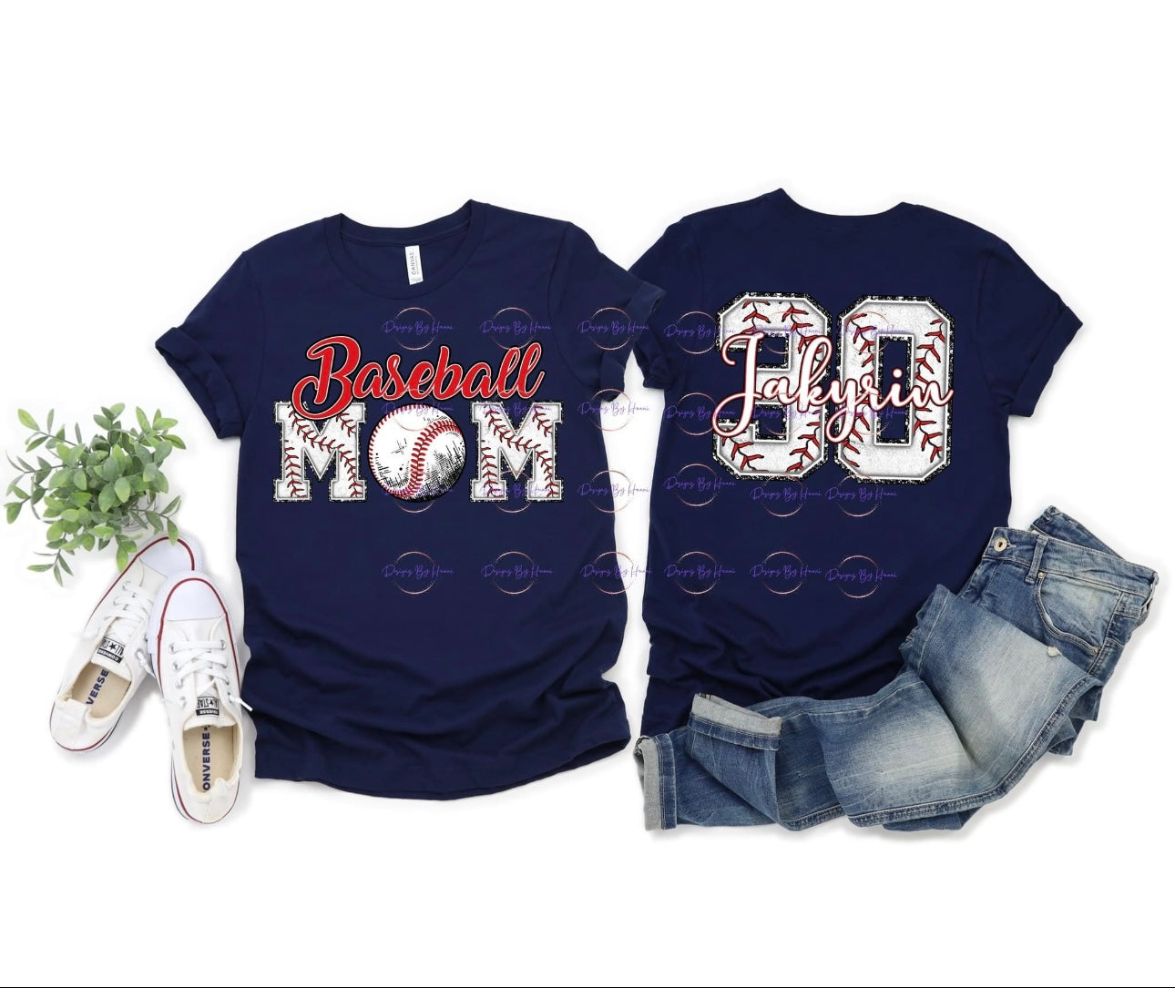 Baseball MoM with child name/number