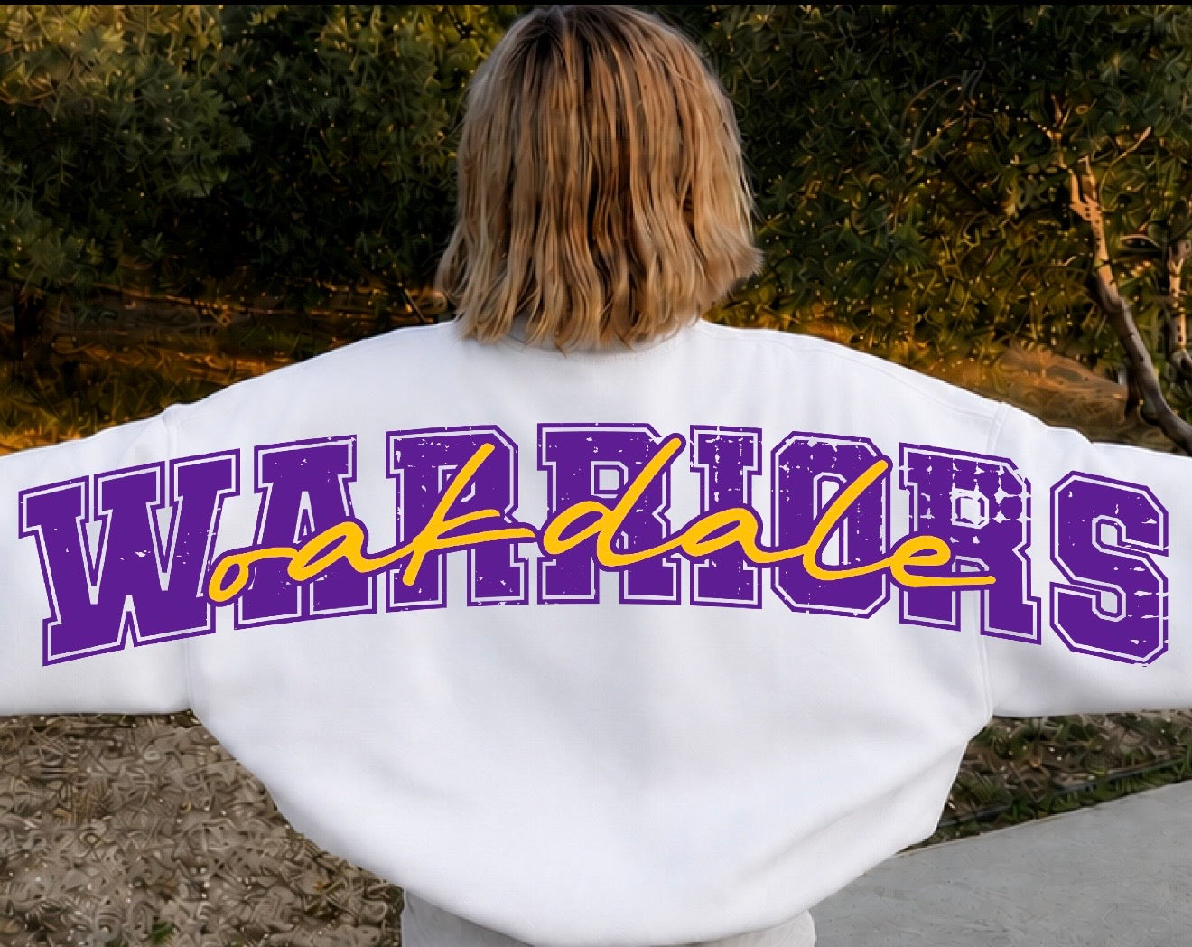 Oakdale Warriors Shoulder-to-Shoulder Spirit Crewneck