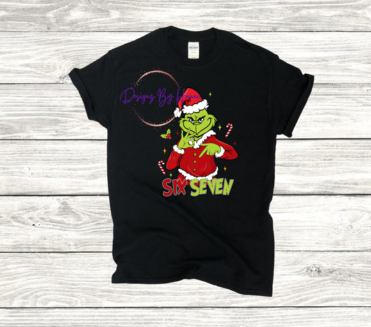 Six Seven Christmas Mischief Tee (DTF Print)